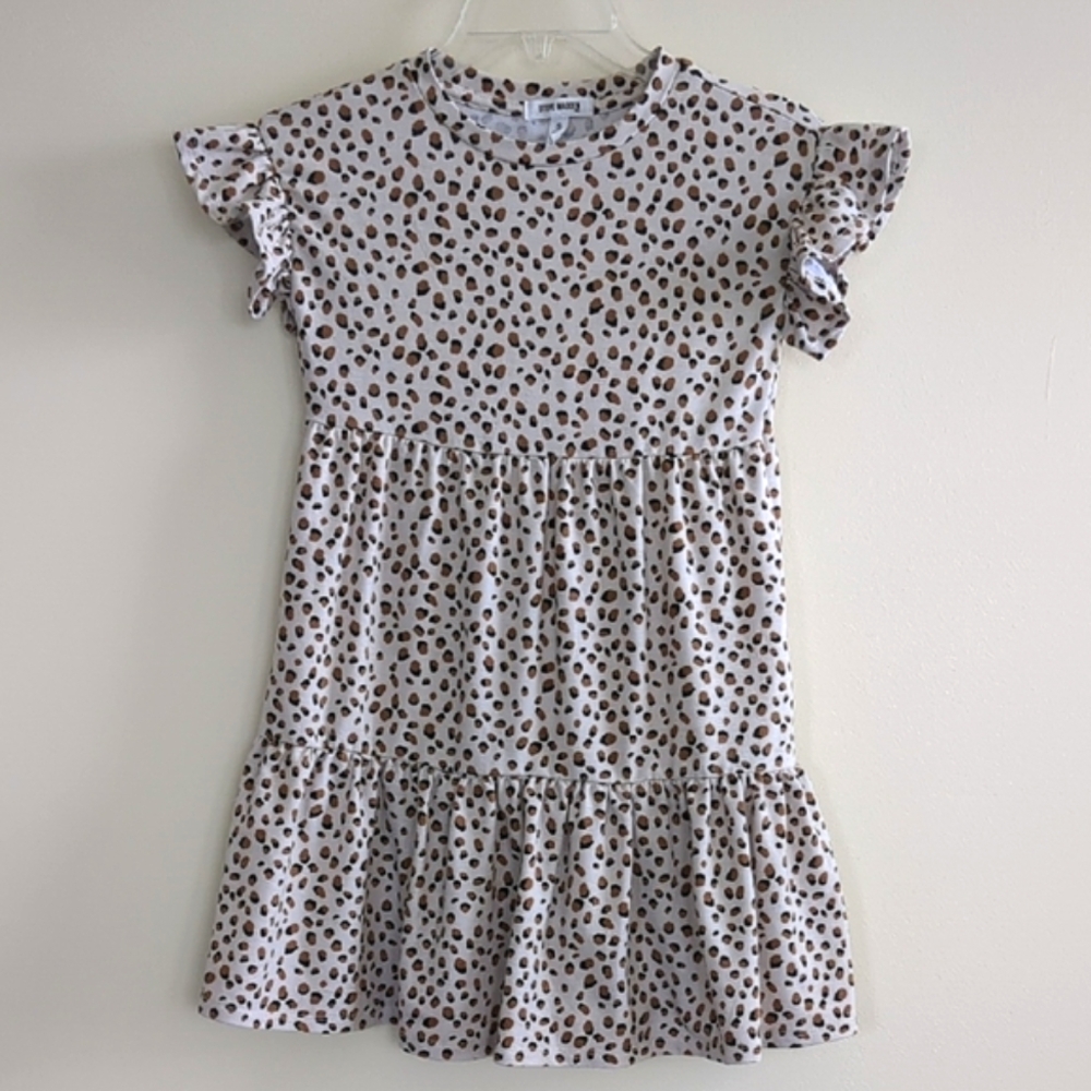 Girls Steve Madden Cheetah Print Dress (Size S 7/8)